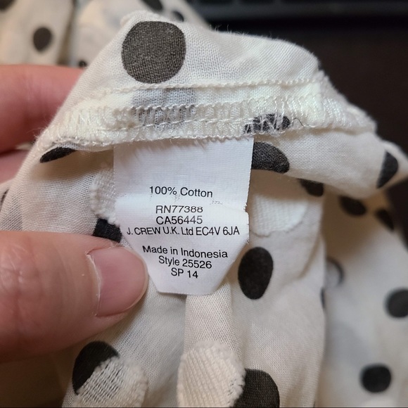 J Crew Cotton Jacquard Popover Shirt - Picture 6 of 6